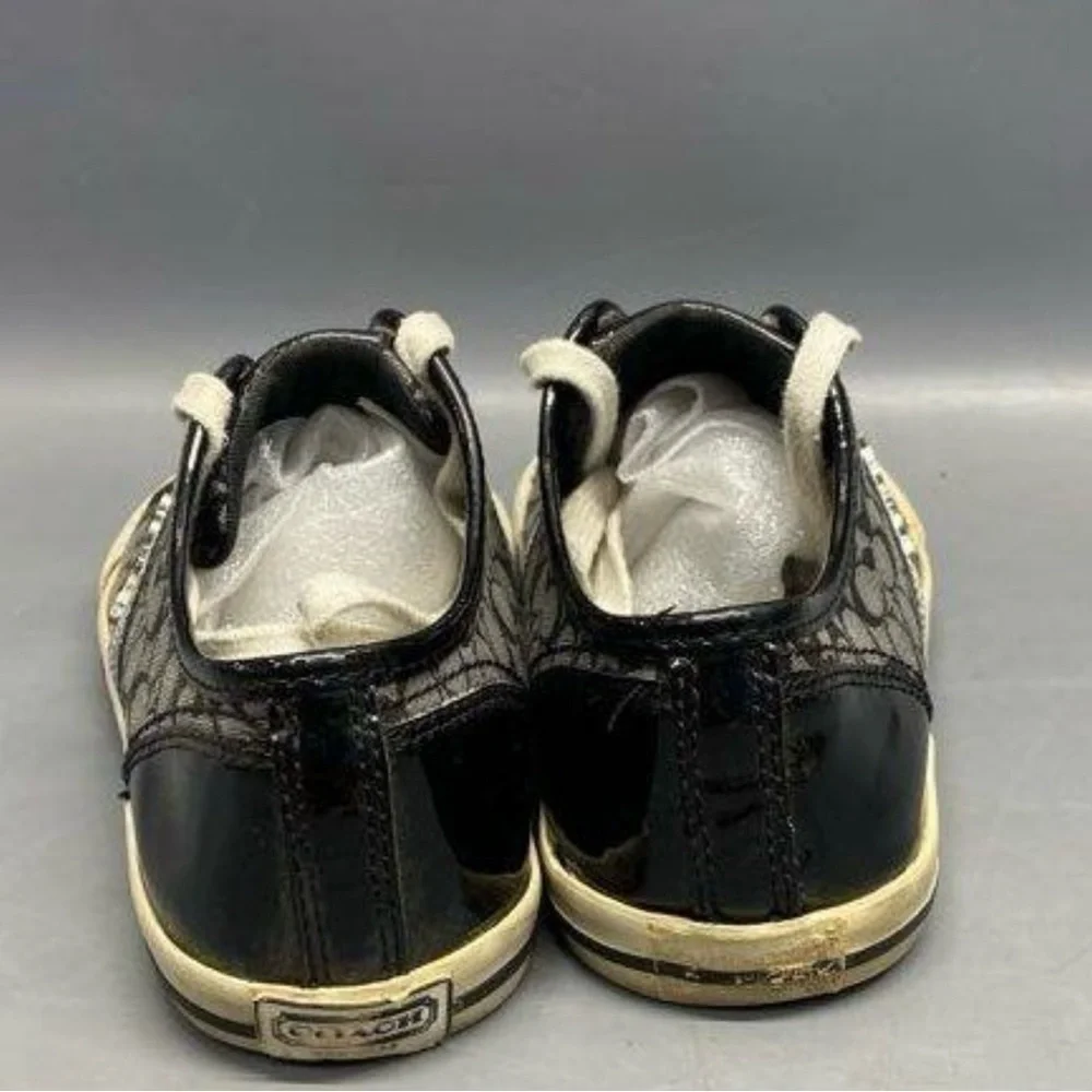 Coach Black and Gray Patterned Sneakers - Picture 5 of 6